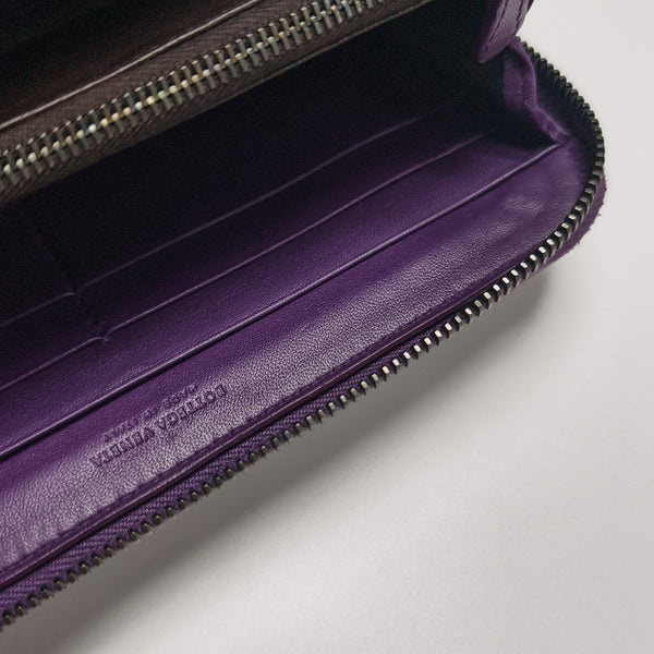 Calfskin Wallet Purple