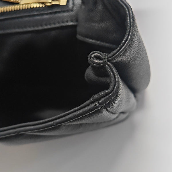 Ginny Quilted Lambskin Black