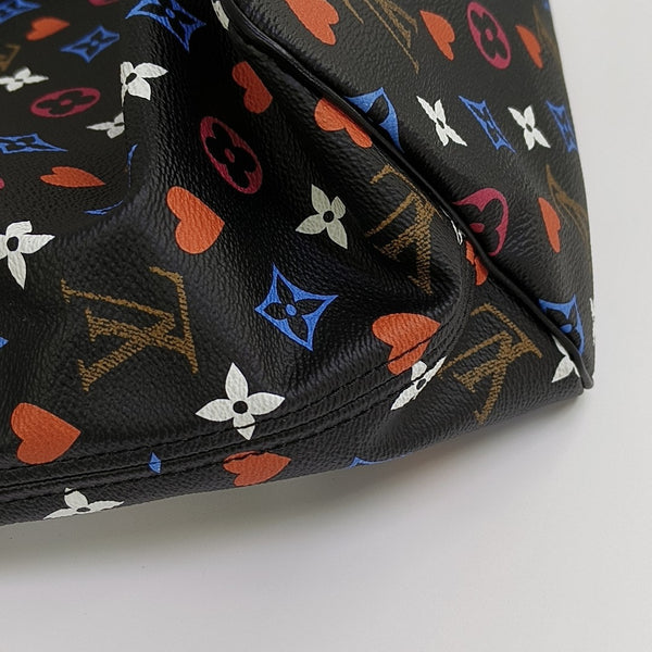 NEVERFULL MM Monogram Coated Canvas Black
