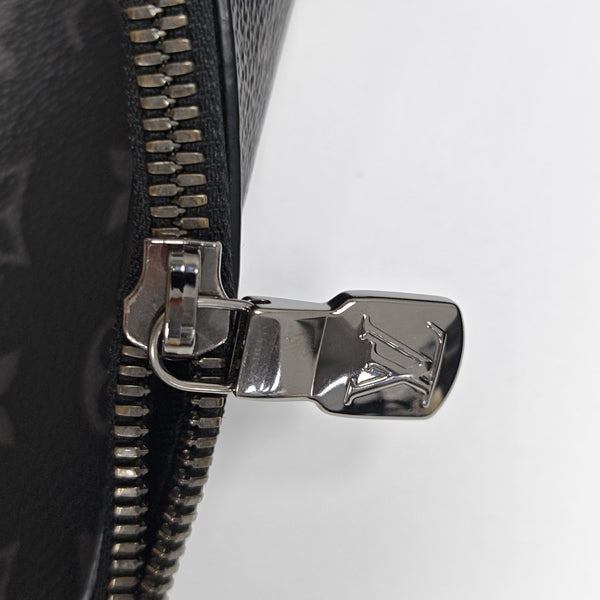 Monogram Coated Canvas Bucket Bag Black