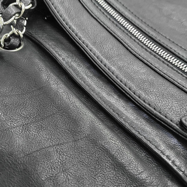 Quilted Calfskin Shoulder Bag Black