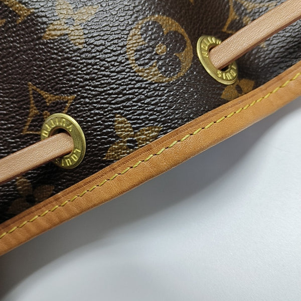 NOÉ BB Monogram Coated Canvas Brown