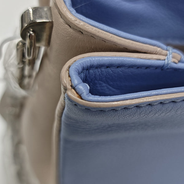Calfskin Shoulder Bag Blue