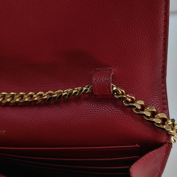 MONOGRAM Medium Quilted Calfskin Red