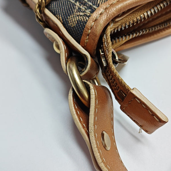 Canvas Top Handle Bag Blue