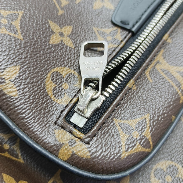JOSH Monogram Coated Canvas Brown