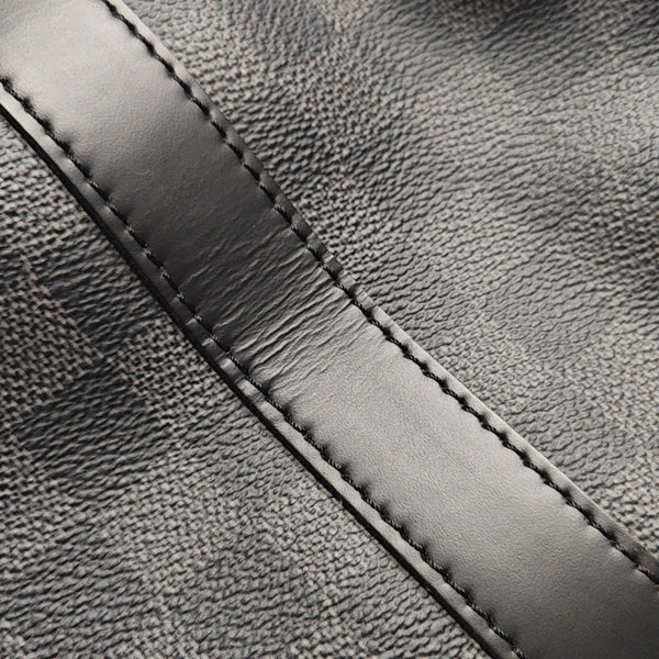 KEEPALL 45 Damier Graphite Coated Canvas Gray