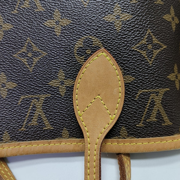 NEVERFULL MM Monogram Coated Canvas Brown
