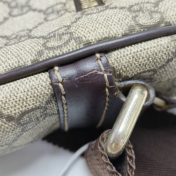 GG Supreme Monogram Coated Canvas Black