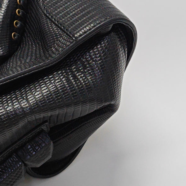 Calfskin Shoulder Bag Black