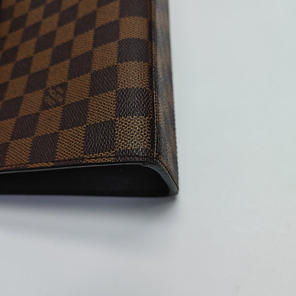 Coated Canvas Top Handle Bag Brown