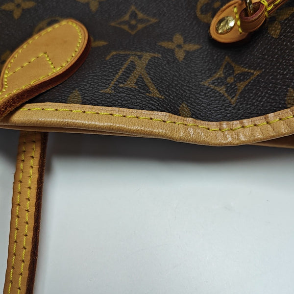 NEVERFULL MM Monogram Coated Canvas Brown