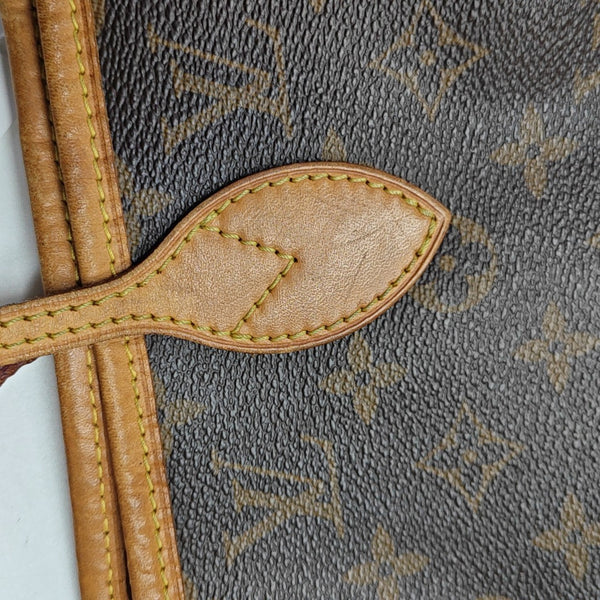 NEVERFULL MM Monogram Coated Canvas Brown