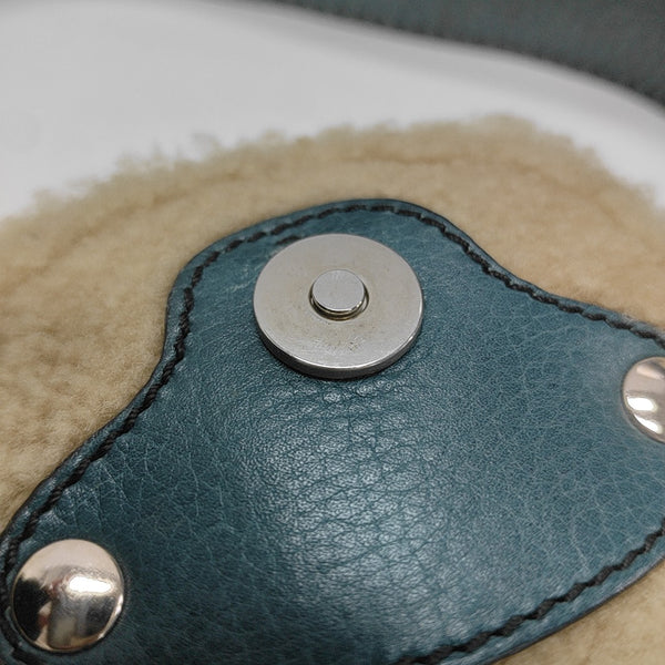 Special Material Top Handle Bag Blue