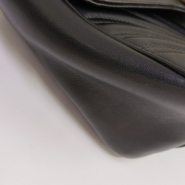 GG Marmont Medium Quilted Calfskin Black