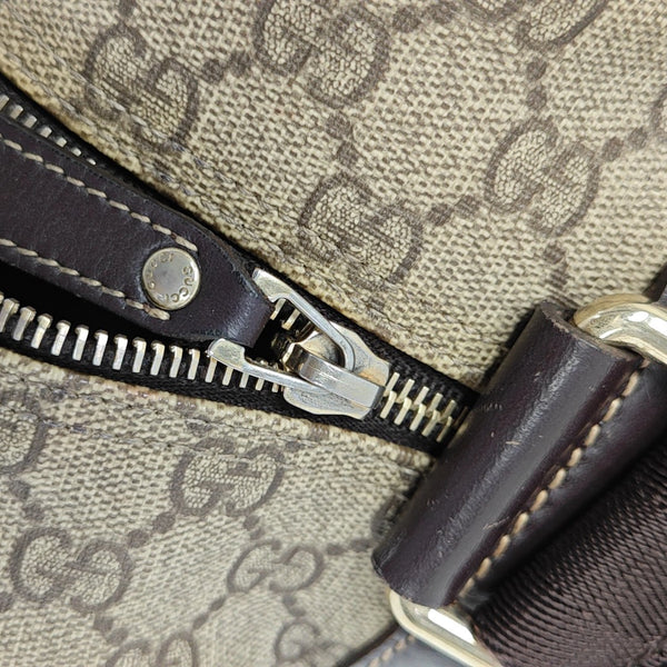 GG Supreme Monogram Coated Canvas Brown