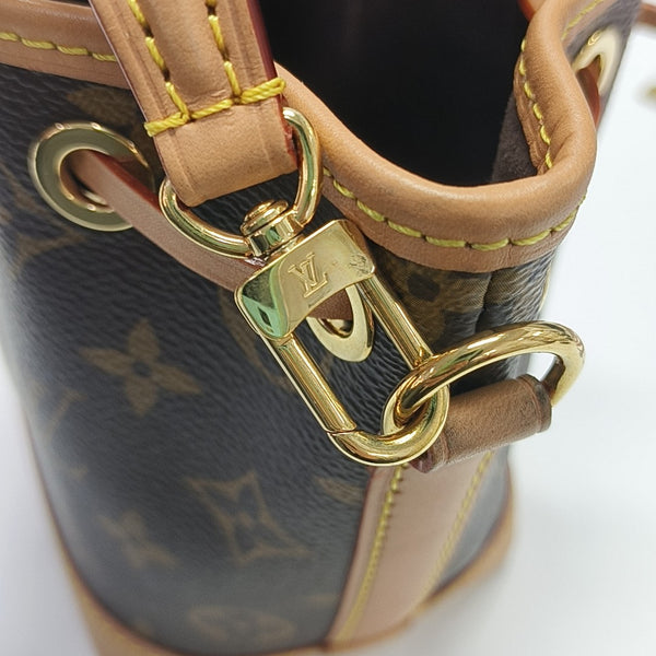 NOÉ Nano Monogram Coated Canvas Brown