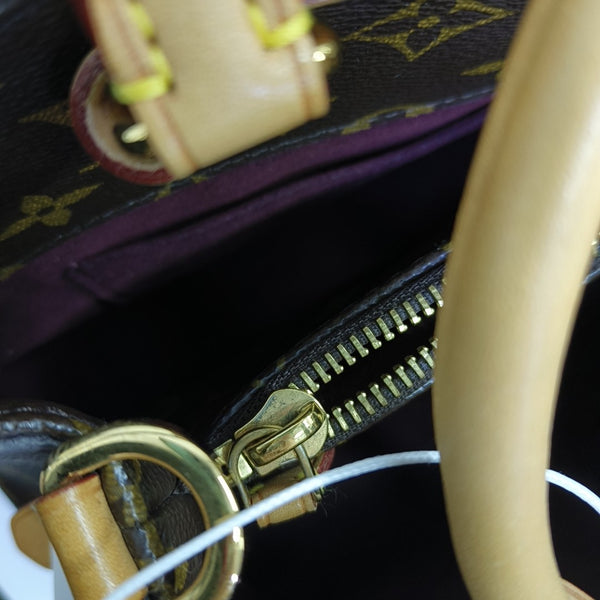 MONTAIGNE Monogram Coated Canvas Brown