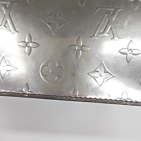 SPRING STREET Monogram Patent Leather Silver