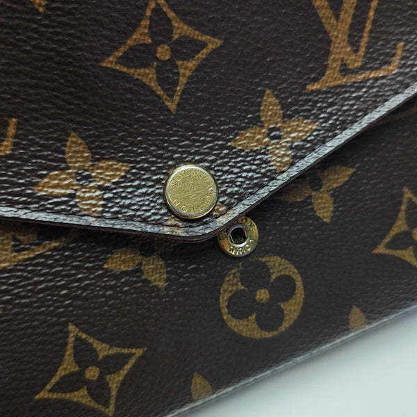 FÉLICIE Monogram Coated Canvas Brown
