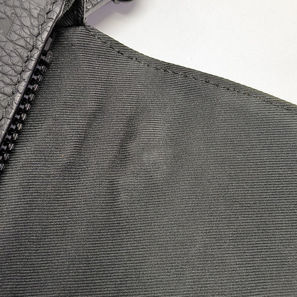 S LOCK Monogram Calfskin Black