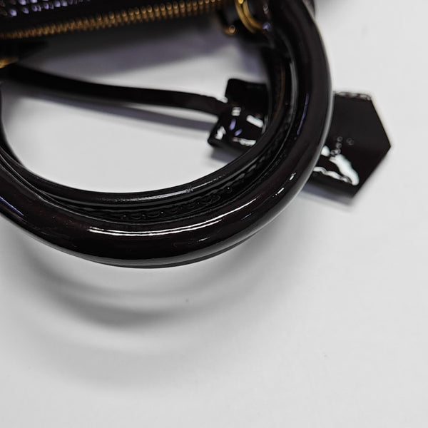 ALMA BB Monogram Patent Leather Brown