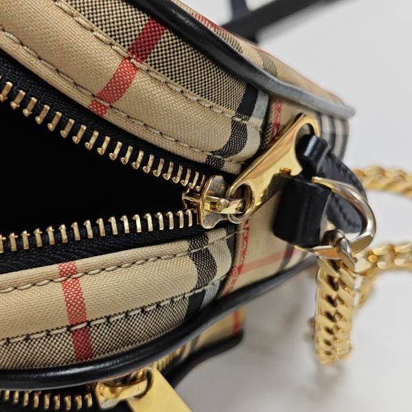 Fabric Shoulder Bag Brown