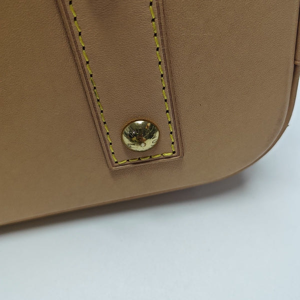 ALMA BB Monogram Coated Canvas Brown