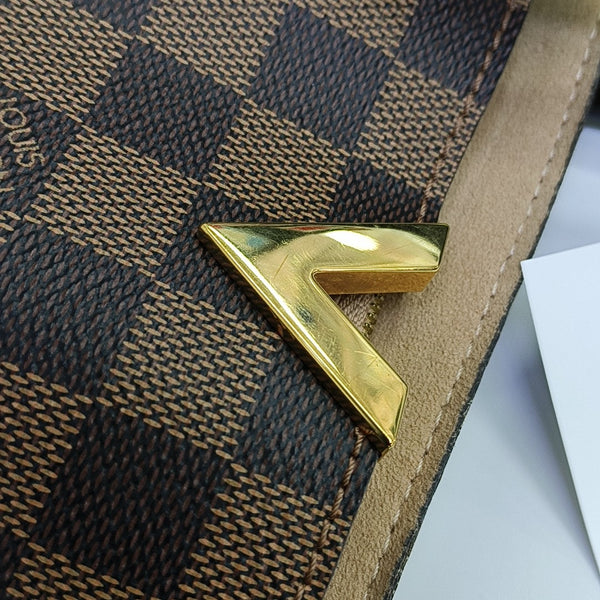 KENSINGTON BOWLING Damier Ebene Coated Canvas Brown
