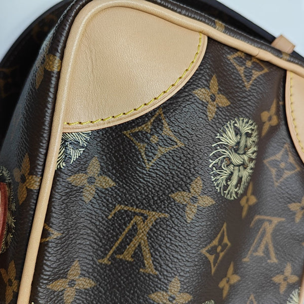 AMAZON Monogram Coated Canvas Brown