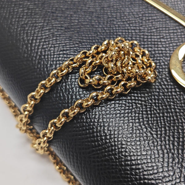 Gancini Mini Calfskin Black