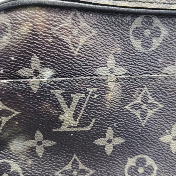 ALPHA Monogram Coated Canvas Gray