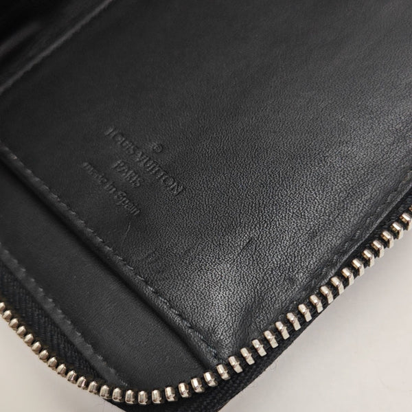 ZIPPY Damier Graphite Coated Canvas Gray Wallet
