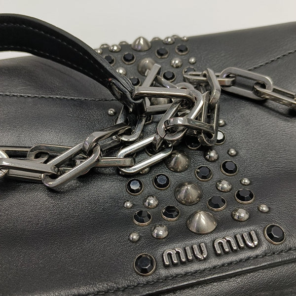 Calfskin Shoulder Bag Black