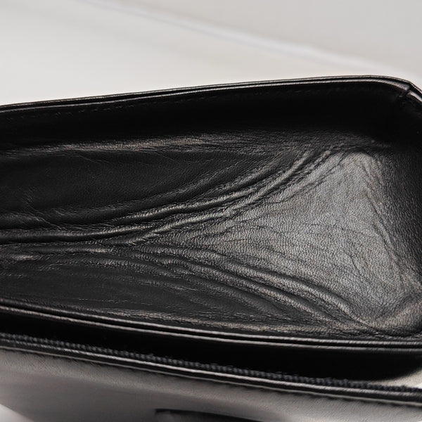 Calfskin Top Handle Bag Black