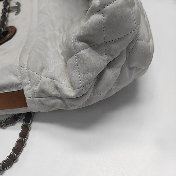 THE MIX Quilted Calfskin White