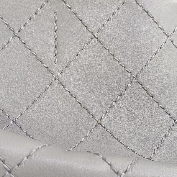 CC POCKET Quilted Calfskin Gray