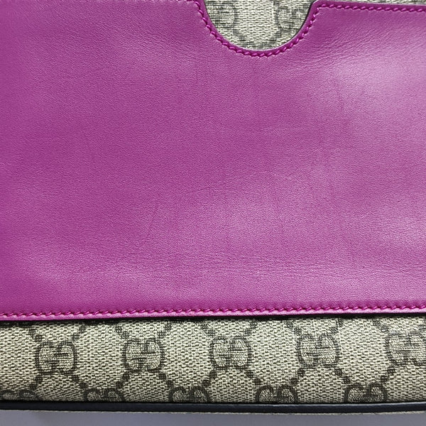 Monogram Coated Canvas Shoulder Bag Beige