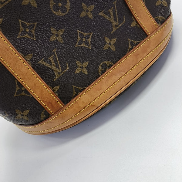 BUCKET GM Monogram Coated Canvas Brown