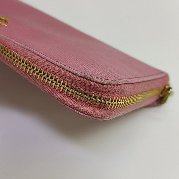 Saffiano Calfskin Wallet Pink