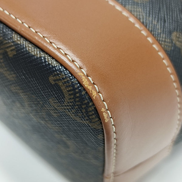 TRIOMPHE CANVAS Small Coated Canvas Brown
