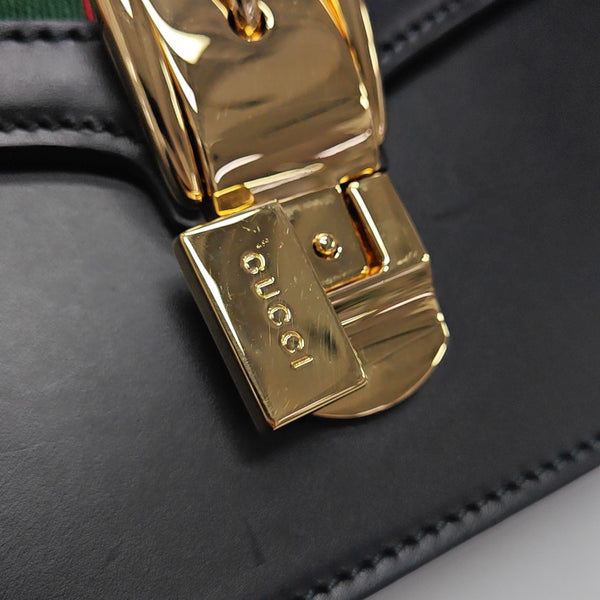 Sylvie Small Calfskin Black