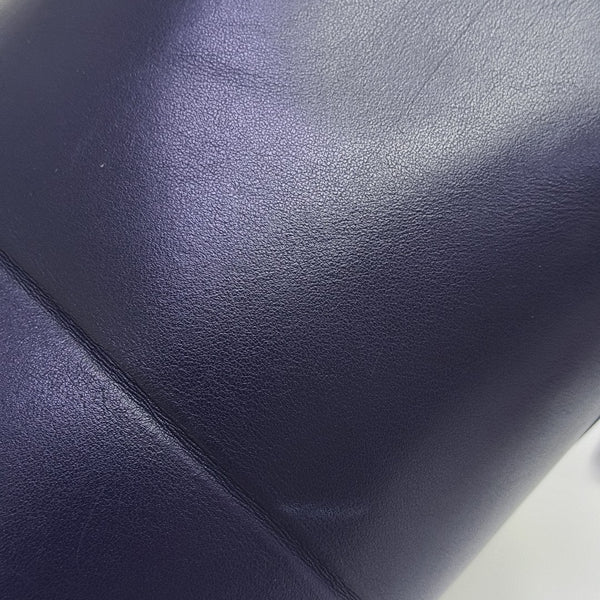 Puzzle Fold Extra Large Quilted Calfskin Blue