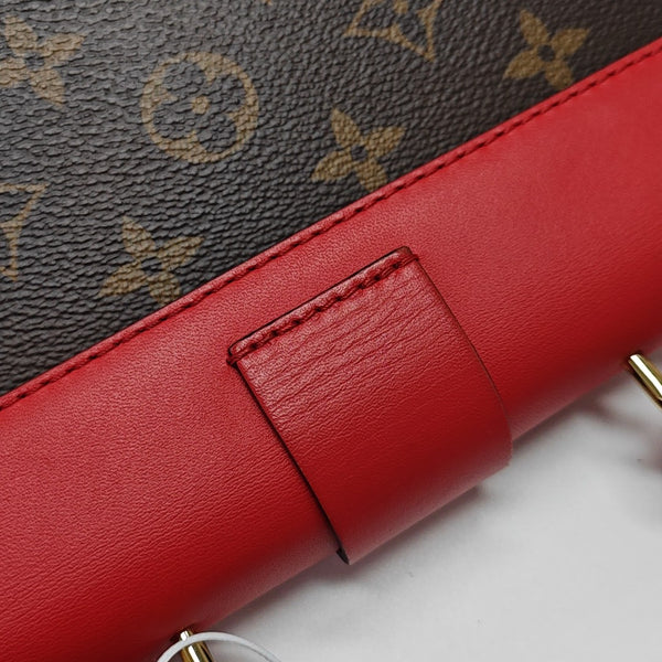 LOCKY BB Monogram Coated Canvas Red