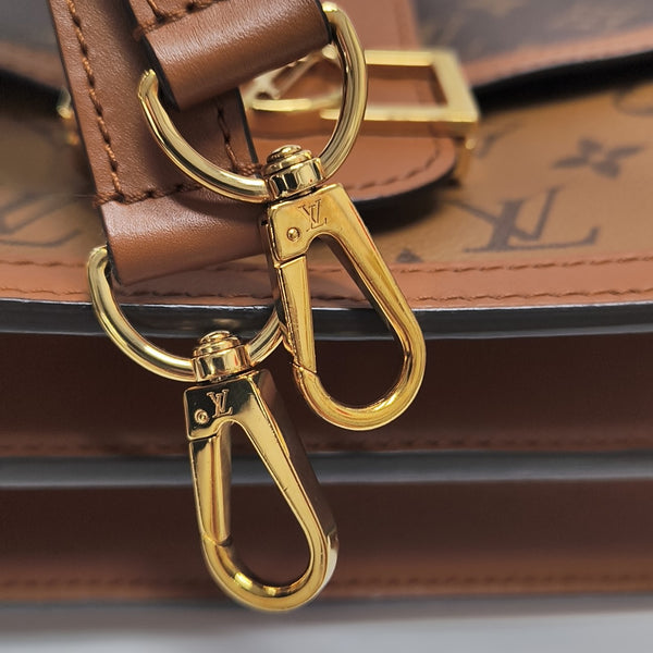 DAUPHINE MM Monogram Coated Canvas Brown