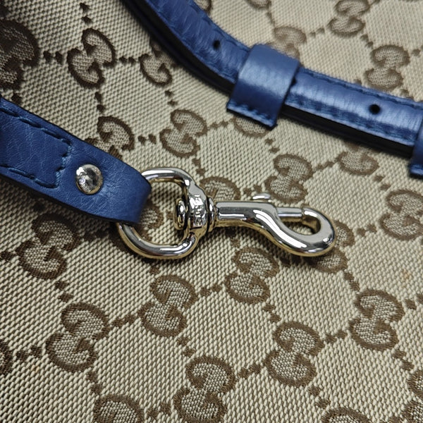 Monogram Fabric Shoulder Bag Brown