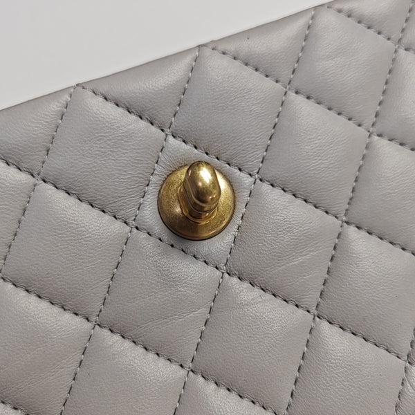 Quilted Lambskin Gray