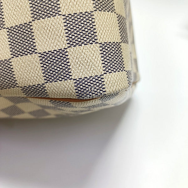 SPEEDY 30 Damier Azur Coated Canvas White