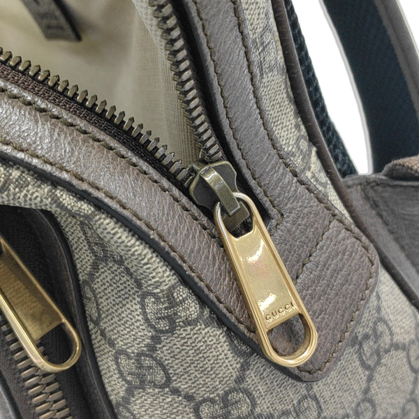 Ophidia Small Monogram Coated Canvas Beige