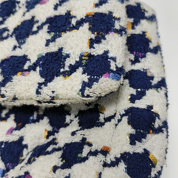 CHANEL 19 Large Quilted Fabric White